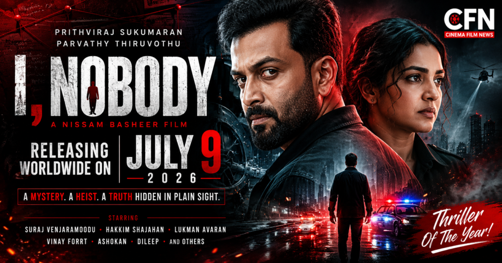 i-Nobody-movie-release-date-poster-featuring-Prithviraj-Sukumaran-and-Parvathy-Thiruvothu